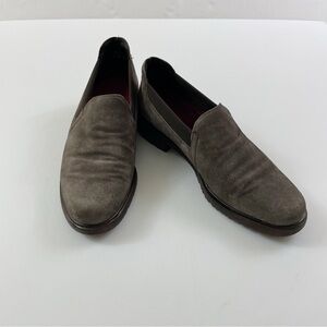 Munro Suede Slip-On Loafers in Taupe Gray Women's 8.5